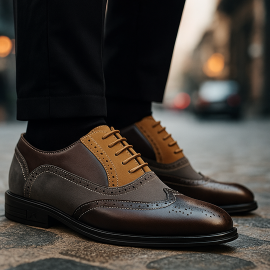 Leder Budapester Herren Wildleder Brogue Business
