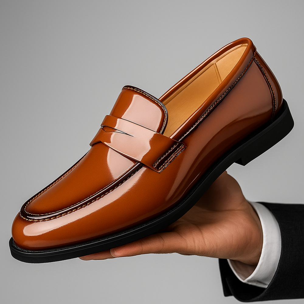 Leder Loafer Herren Slip-On Slipper Business Schuhe