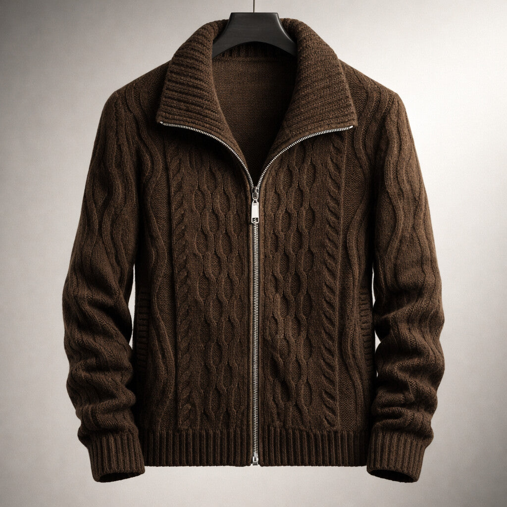 Button-Front Cardigan Herren Strickjacke Casual Knopf