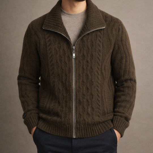 Button-Front Cardigan Herren Strickjacke Casual Knopf