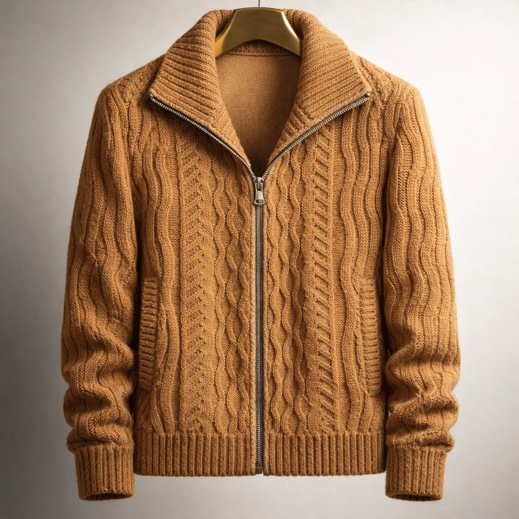 Button-Front Cardigan Herren Strickjacke Casual Knopf