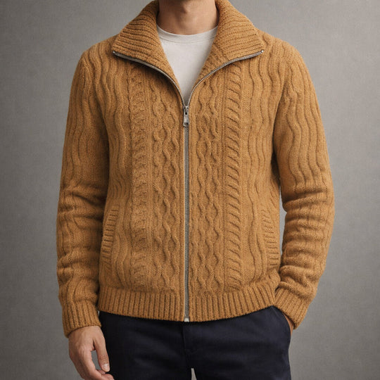 Button-Front Cardigan Herren Strickjacke Casual Knopf