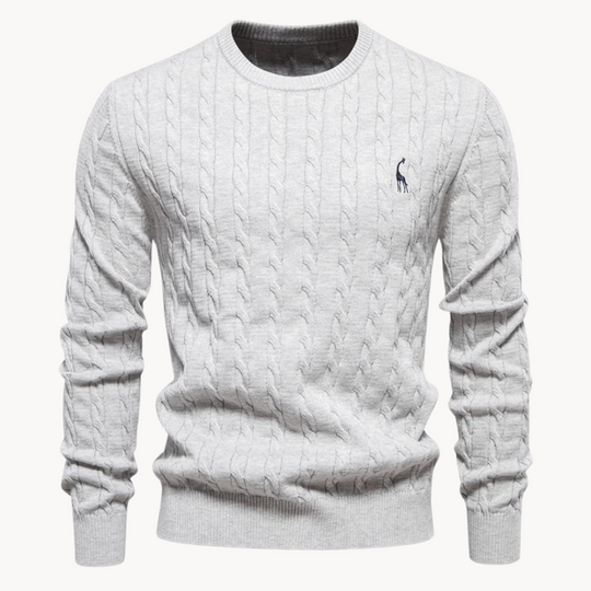 Zopfstrick Pullover Herren Strickpullover Warm Winter