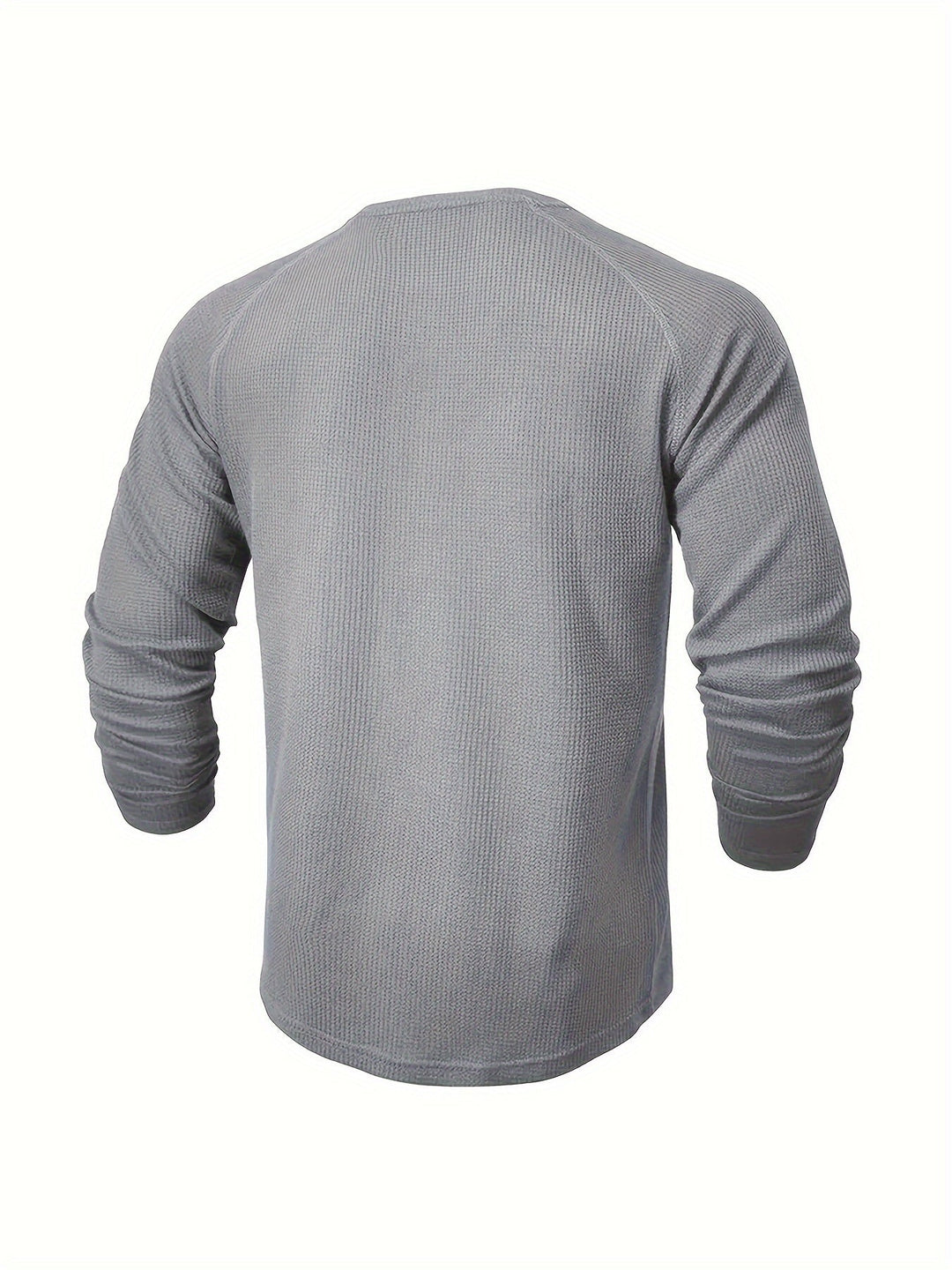 Strukturiertes Henley T-Shirt Herren Kurzarm Basic