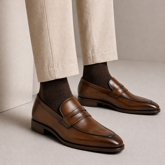 Herren Rindleder-Business-Loafer – Jennoir
