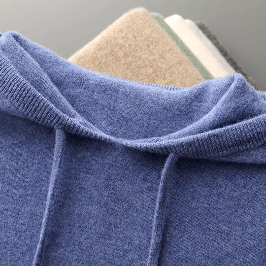 Merino Hoodie Herren Kapuzenpullover Strick Premium