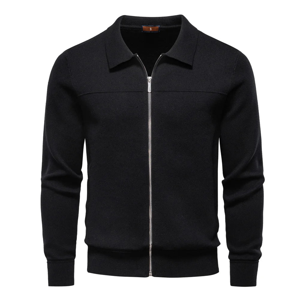 Baumwoll Zip Bomberjacke Herren Übergangsjacke Casual