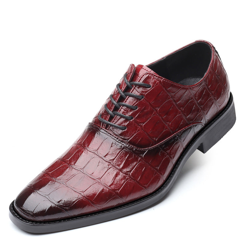 Orthopädische Leder Oxford Herren Elegant Anzugschuhe