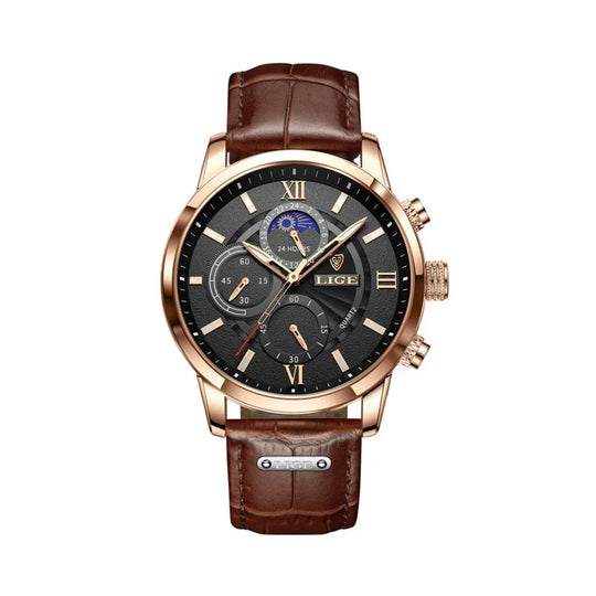 Klassische Herrenuhr Wasserdicht Verstellbares Armband