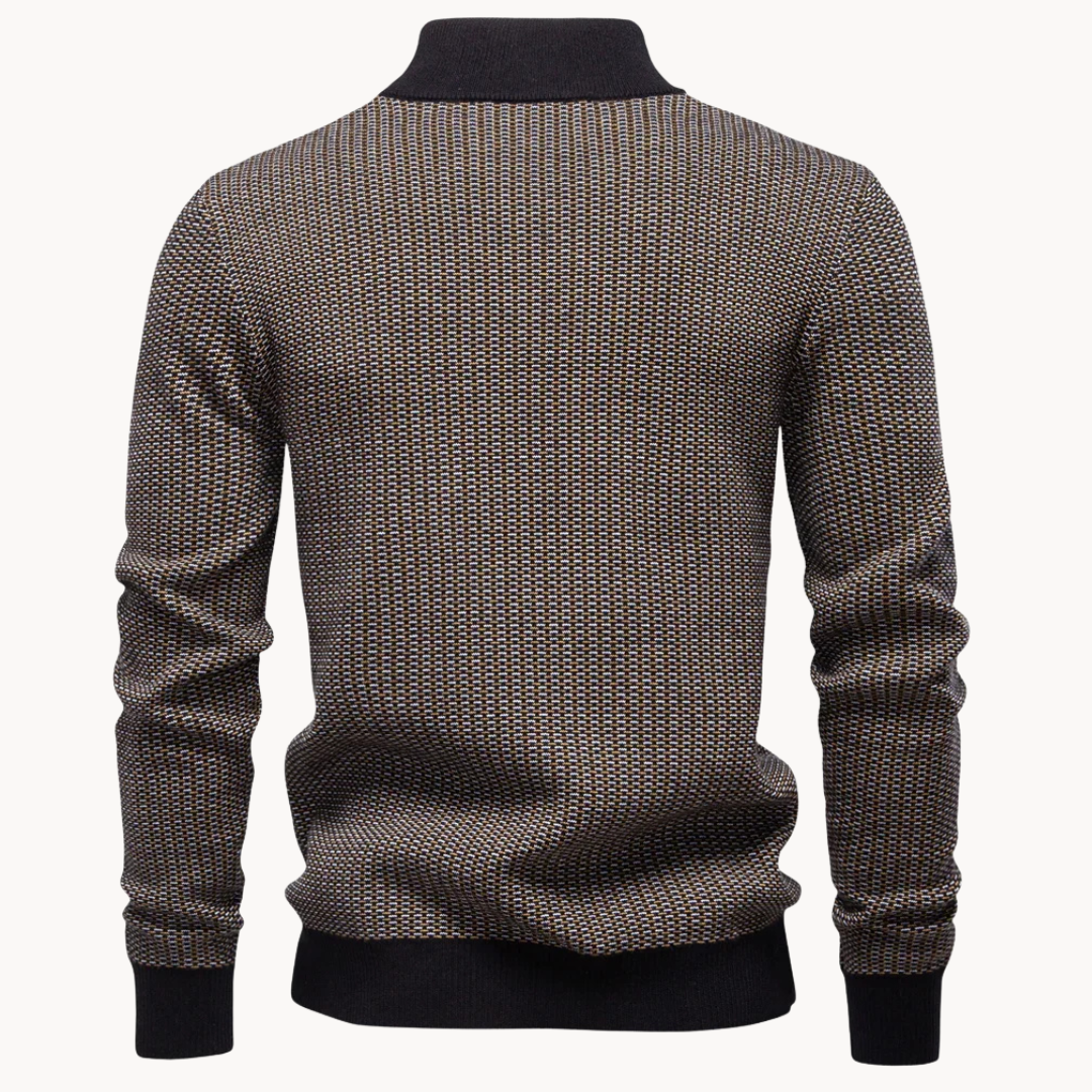 Strukturierter Pullover Herren Strick Warm Casual Basic