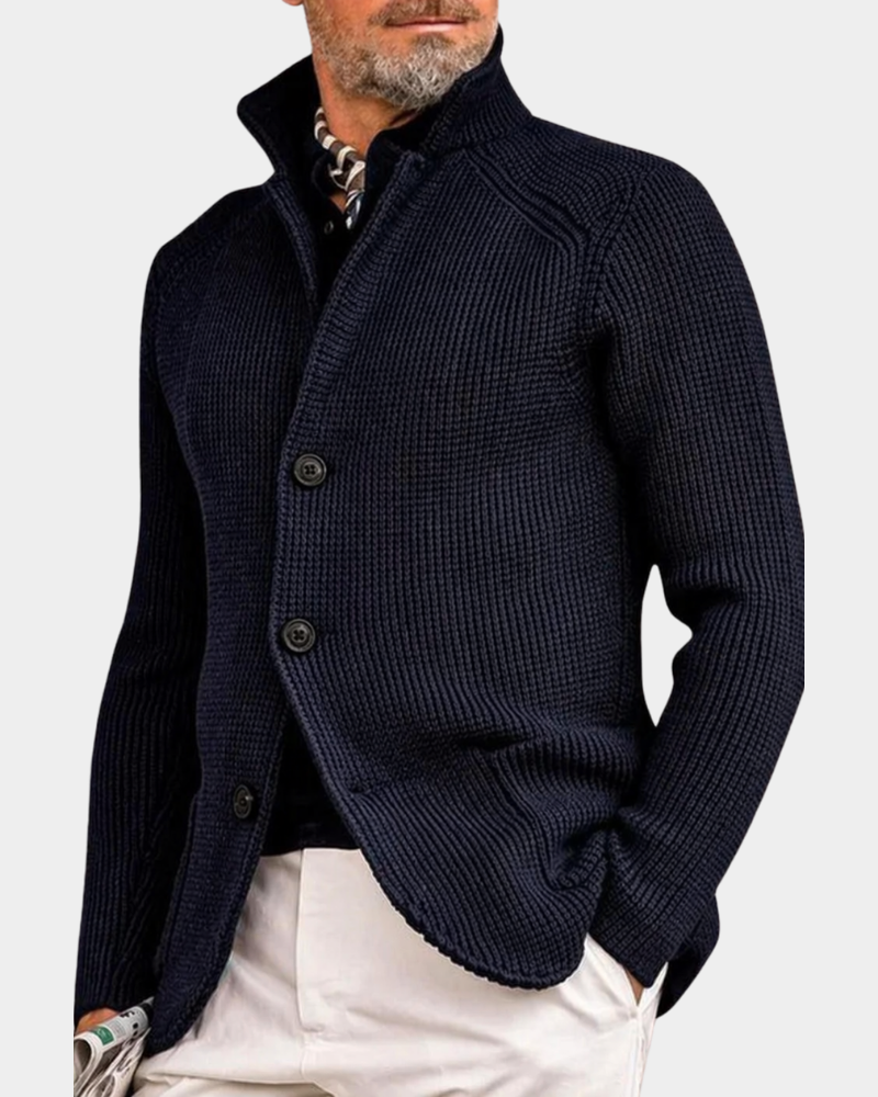Gemütlicher Mantel Cardigan Herren Warm Coatigan Strick