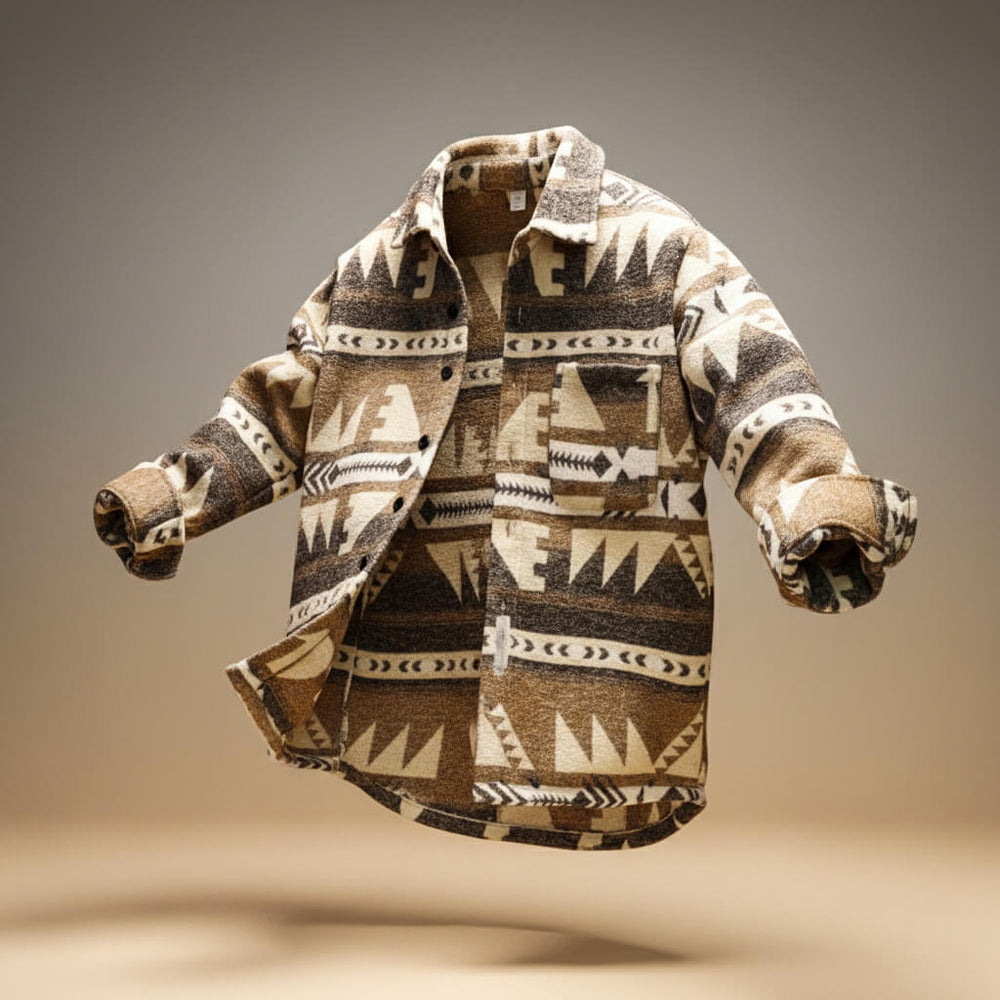 Klassische Wolljacke Herren Warm Winter Elegant Mantel