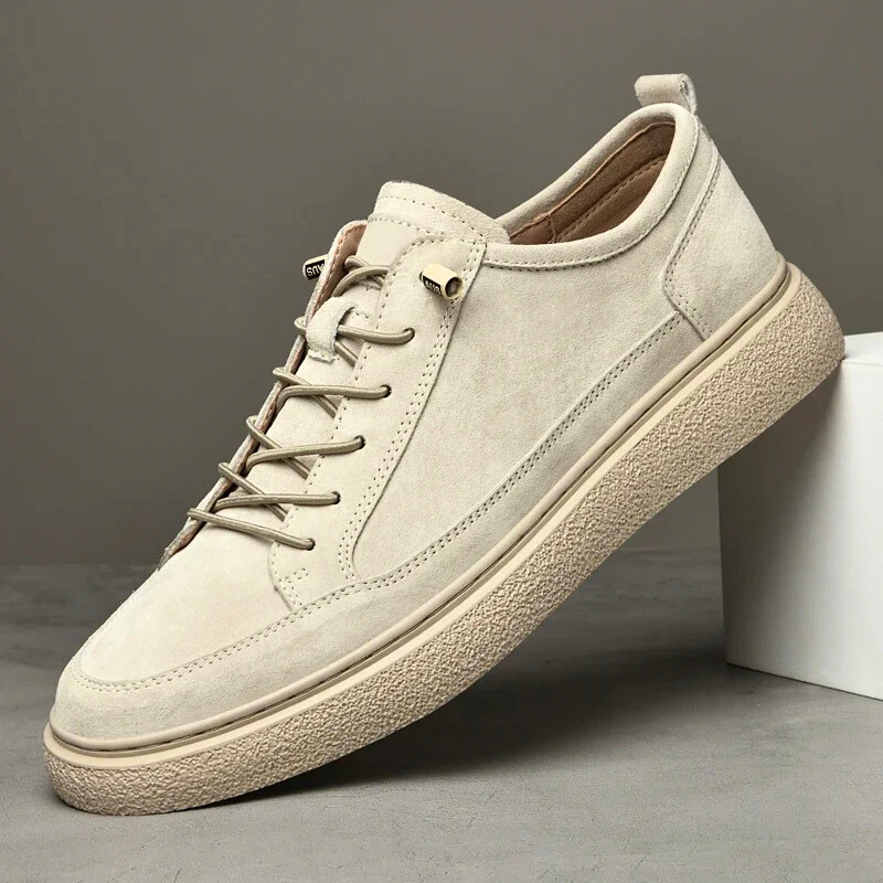 Wildleder Sneaker Herren Gepolstert Robuste Laufsohle