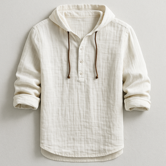 Luxus Kapuzen Hemd Herren Elegant Overshirt Casual