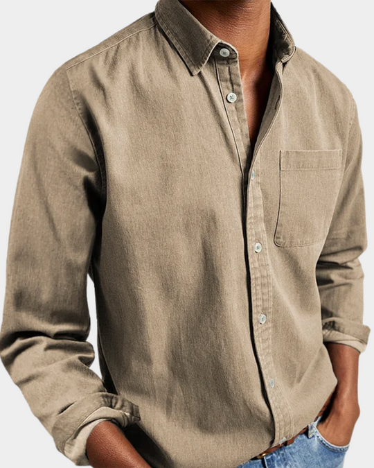 Premium Komfort Langarmhemd Herren Casual Sommer Hemd