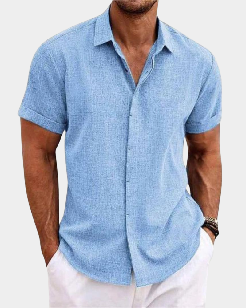 Essential Premium Freizeithemd Herren Kurzarm Casual