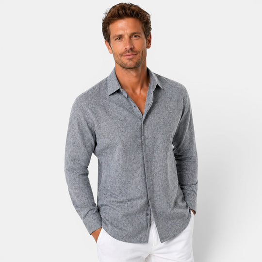 Herren Atmungsaktives Leinenhemd – Jennoir