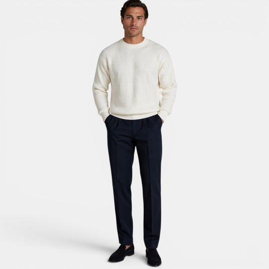 Herren Strick-Rundhals-Pullover – Jennoir