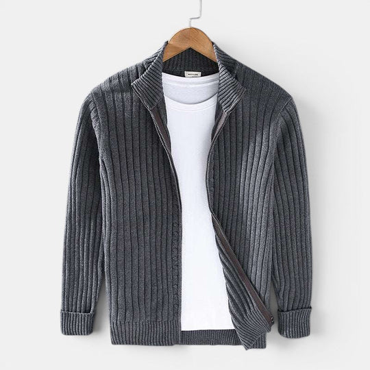 Herren Volldurchzipp-Strickpullover – Jennoir