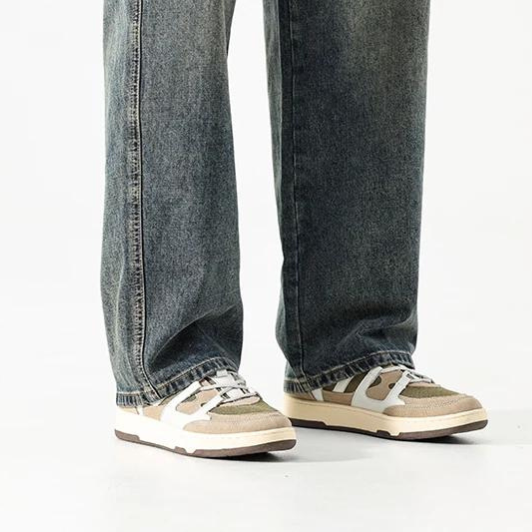 Relaxed Retro Jeans Herren Denim Locker Vintage Hose