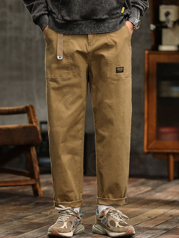 Utility Cargohose Herren Baumwolle Taschen Gürtel