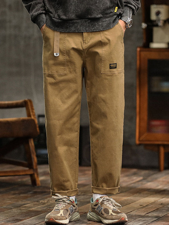 Utility Cargohose Herren Baumwolle Taschen Gürtel
