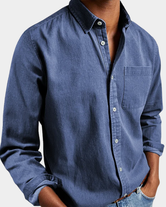 Premium Komfort Langarmhemd Herren Casual Sommer Hemd