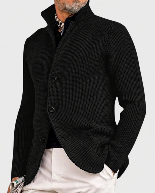 Gemütlicher Mantel Cardigan Herren Warm Coatigan Strick