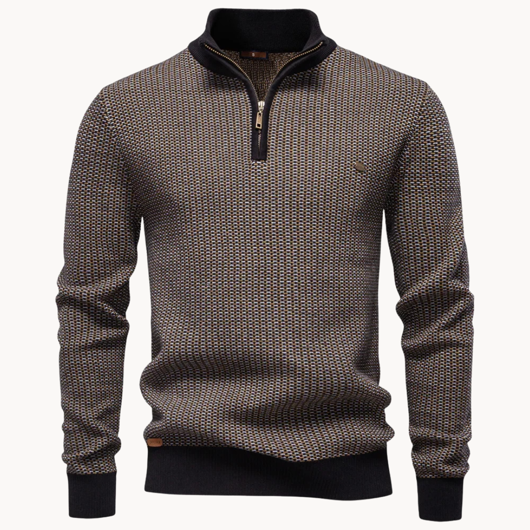 Strukturierter Pullover Herren Strick Warm Casual Basic