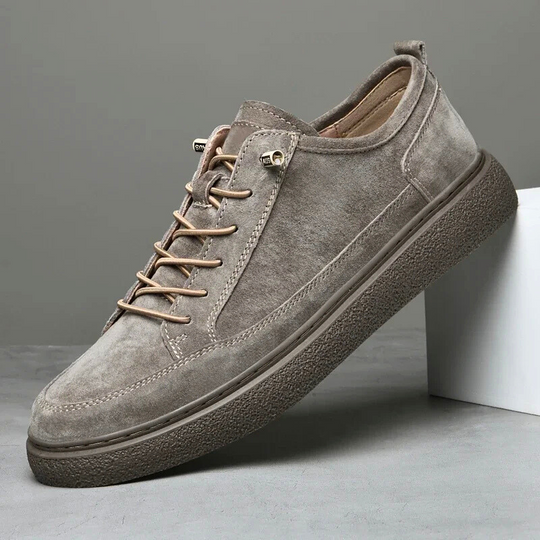 Wildleder Sneaker Herren Gepolstert Robuste Laufsohle
