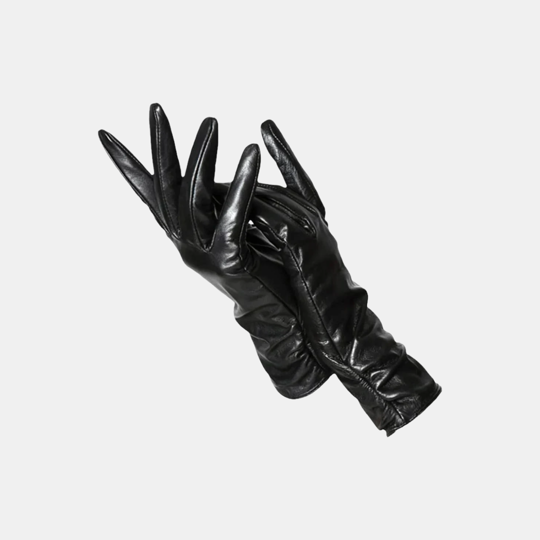 Handschuhe Damen Winter Warm Gefüttert Kunstleder