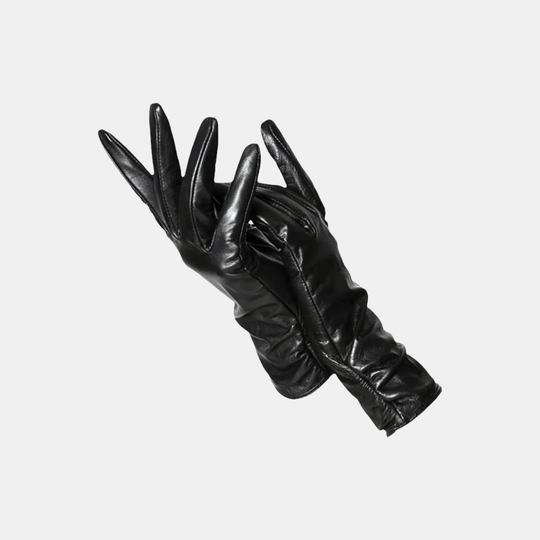 Handschuhe Damen Winter Warm Gefüttert Kunstleder
