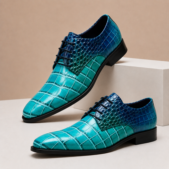 Geprägte Leder Anzugschuhe Herren Business Elegant