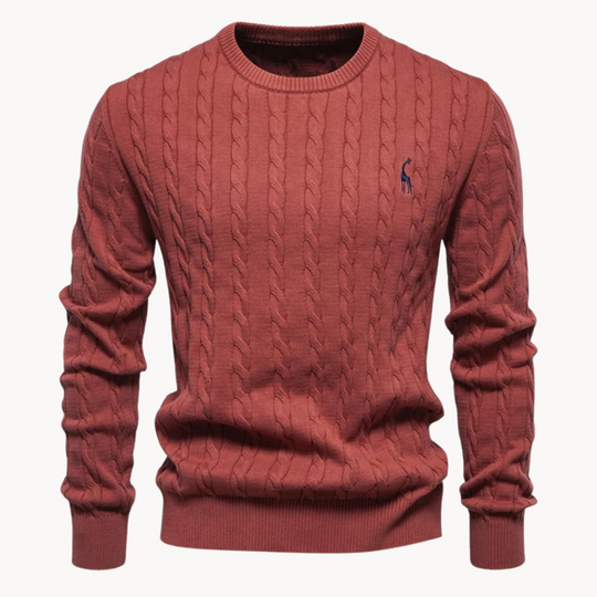 Zopfstrick Pullover Herren Strickpullover Warm Winter