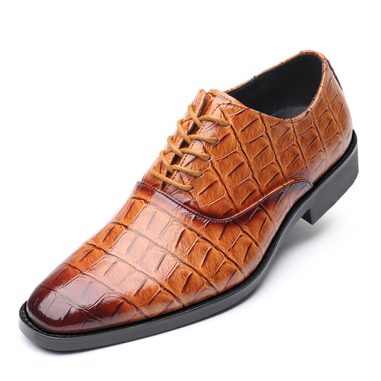 Orthopädische Leder Oxford Herren Elegant Anzugschuhe