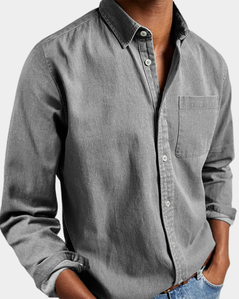 Premium Komfort Langarmhemd Herren Casual Sommer Hemd