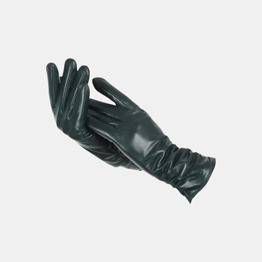 Handschuhe Damen Winter Warm Gefüttert Kunstleder
