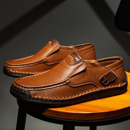 Leder Slip-On Loafer Herren Smart Casual Slipper Schuhe