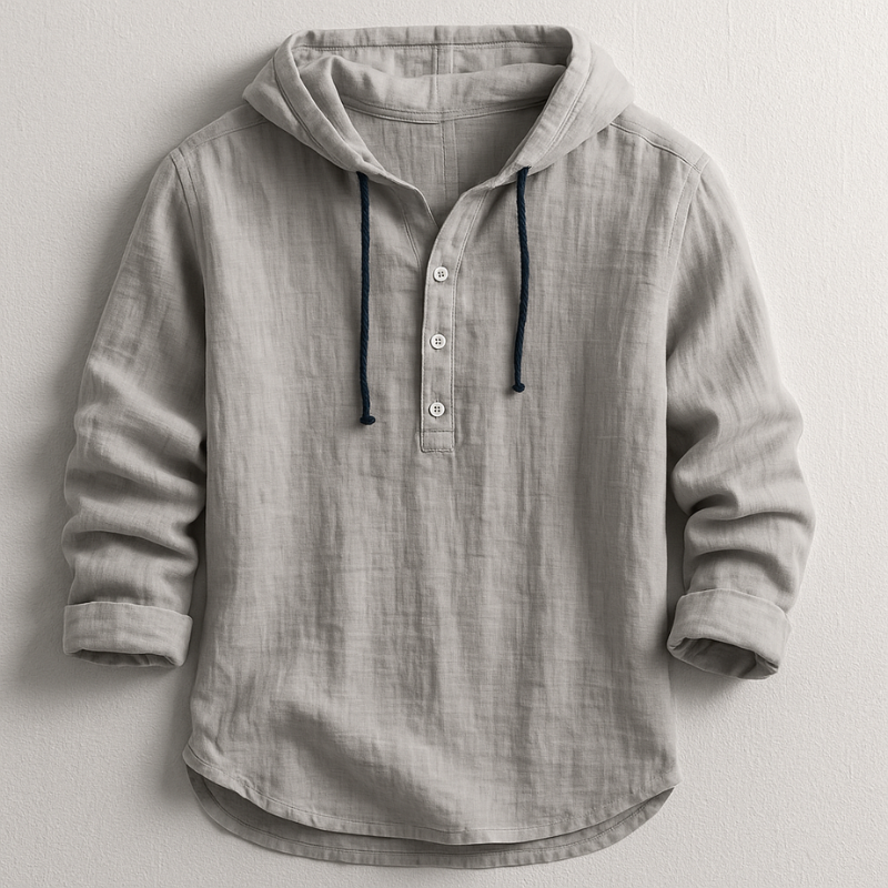 Luxus Kapuzen Hemd Herren Elegant Overshirt Casual