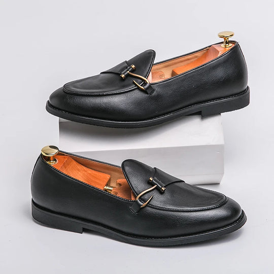 Monk Strap Leder Loafer Herren Hochzeit Anzugschuhe