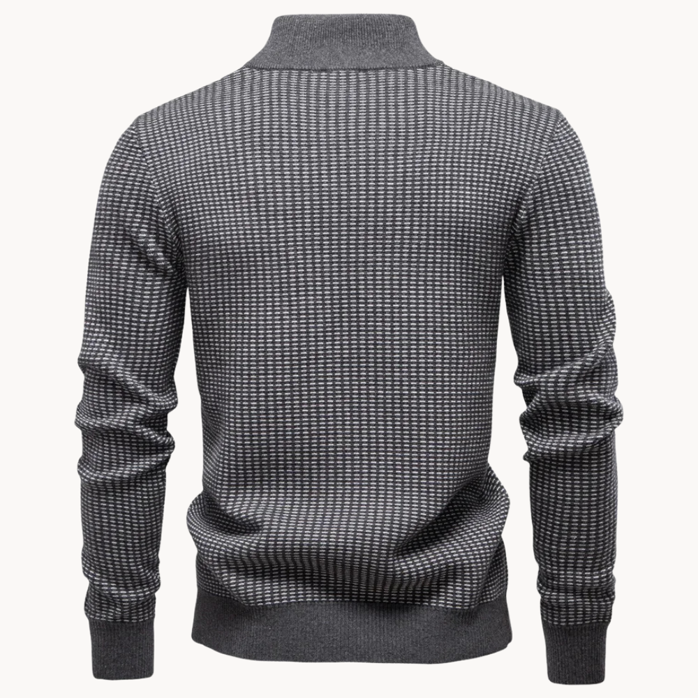 Strukturierter Pullover Herren Strick Warm Casual Basic