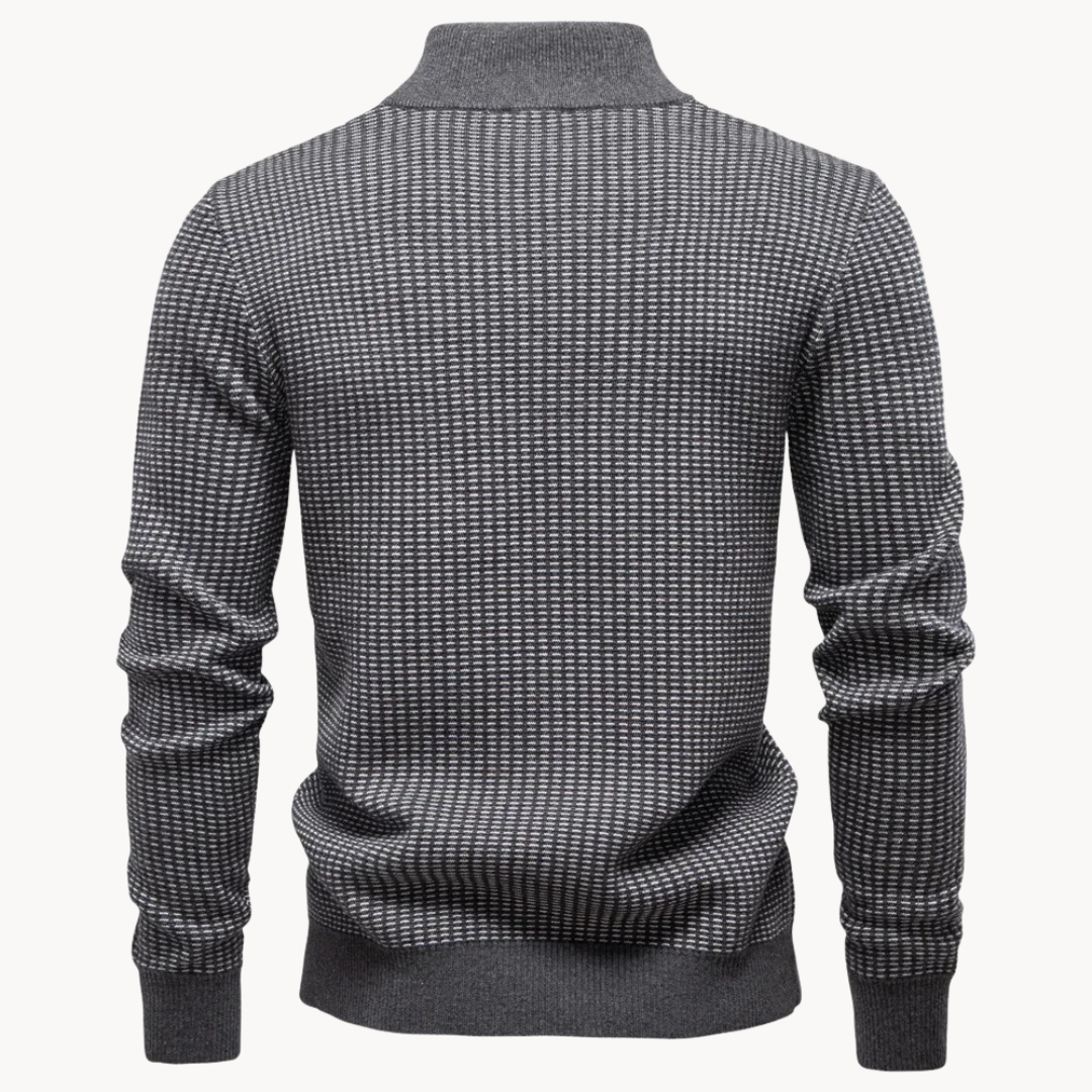 Strukturierter Pullover Herren Strick Warm Casual Basic