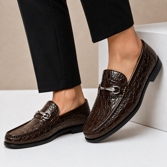 Rindsleder Loafer Herren Slip-On Casual Komfort Slipper