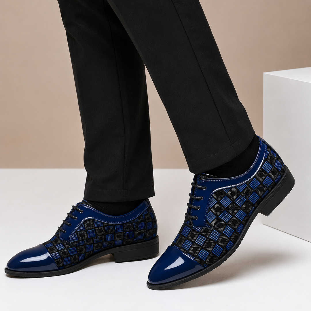 Texturierte Leder Anzugschuhe Herren Business Schuhe