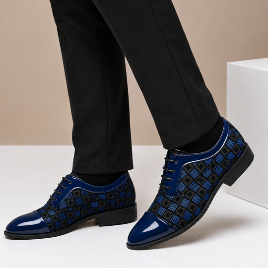 Texturierte Leder Anzugschuhe Herren Business Schuhe