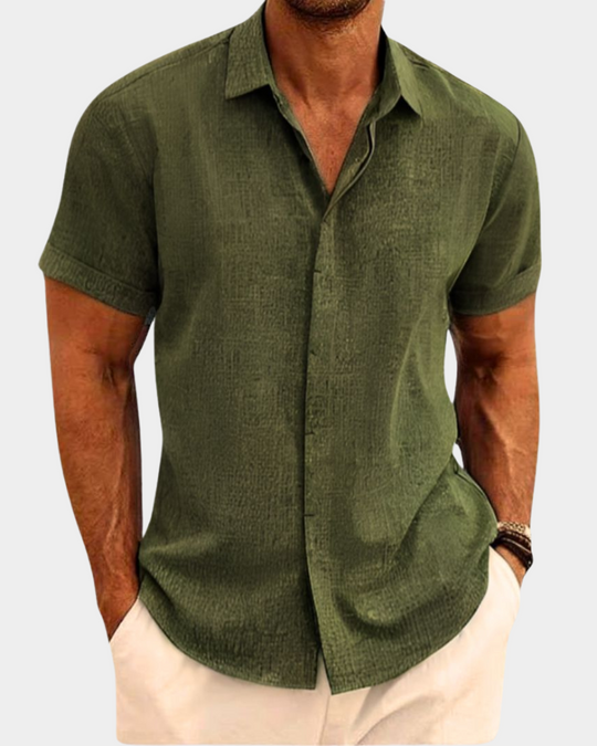 Essential Premium Freizeithemd Herren Kurzarm Casual