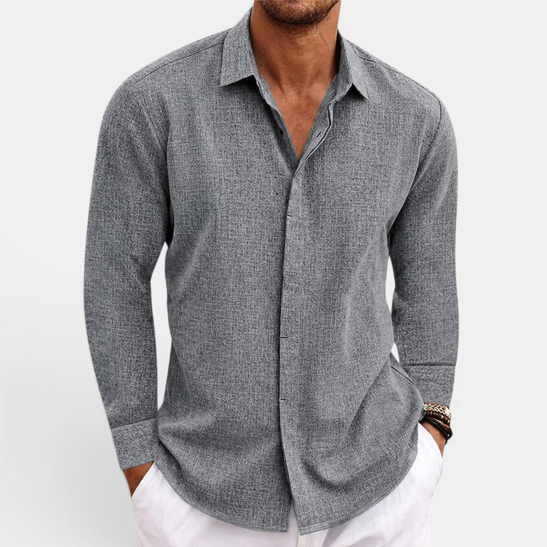 Herren Atmungsaktives Leinenhemd – Jennoir