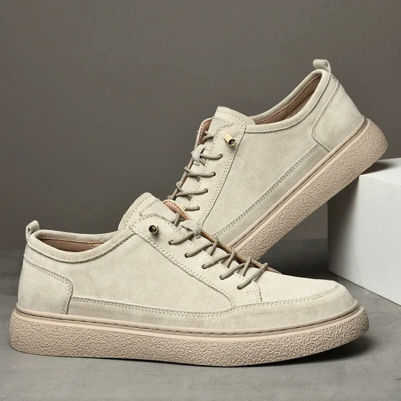 Wildleder Sneaker Herren Gepolstert Robuste Laufsohle