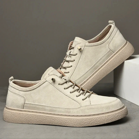 Wildleder Sneaker Herren Gepolstert Robuste Laufsohle