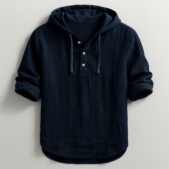 Luxus Kapuzen Hemd Herren Elegant Overshirt Casual